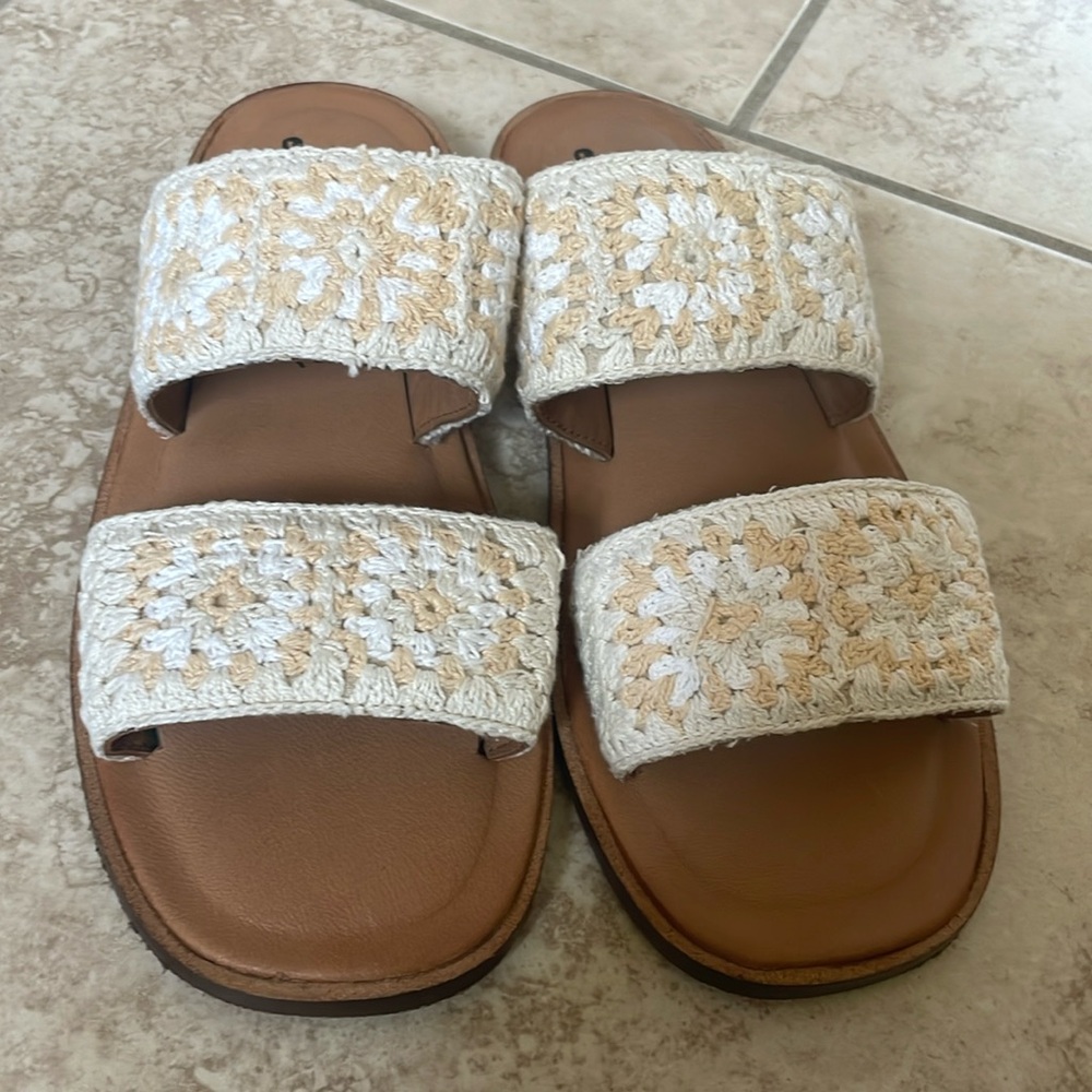 Free People crochet sandals NWOT size 39.5